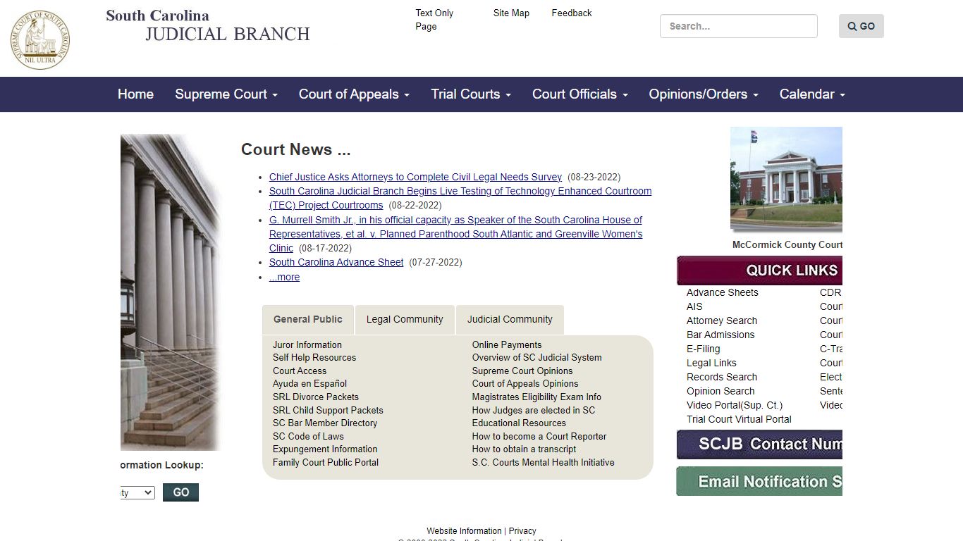 SC Judicial Branch - sccourts.org